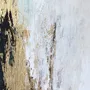 Paintings - Original handmade abstract painting in gray blue gold named "Flow" - MATISS ART STUDIO
