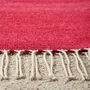 Rugs - Pedal Loom Rug in Gradient Red Wool - HUAKAL