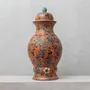 Unique pieces - Majolica Jar with Floral Design - HUAKAL