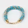 Bracelets - Upcycled fabric bracelets — macrame, charms & sari tassels - I WAS A SARI