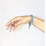Bracelets - Upcycled fabric bracelets — macrame, charms & sari tassels - I WAS A SARI