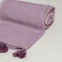 Throw blankets - Handwoven Throw with stripes - HUAKAL