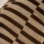 Coussins textile - Housse de coussin en velours à rayures - JORO