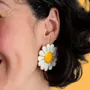 Bijoux - Boucle d'Oreille CLAP - DAISY - pâquerette - bijou - CLAP PARIS
