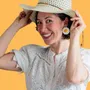 Bijoux - Boucle d'Oreille CLAP - DAISY - pâquerette - bijou - CLAP PARIS