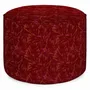 Poufs - Pouf Yoko Bordeaux & Épices - PALAIS SUSTAINABLE LUXURY