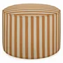 Poufs - Pouf Jackie Caramel & Écru - PALAIS SUSTAINABLE LUXURY