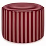 Poufs - Pouf Jackie Bordeaux & Rose - PALAIS SUSTAINABLE LUXURY