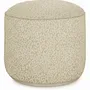 Outdoor decorative accessories - Outdoor pouf Maya Sand & Ecru - PALAIS SUSTAINABLE LUXURY