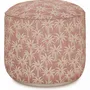 Outdoor decorative accessories - Outdoor pouf Laura Rose & Ecru - PALAIS SUSTAINABLE LUXURY
