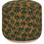 Outdoor decorative accessories - Outdoor Pouf Laura Moss & Caramel - PALAIS SUSTAINABLE LUXURY