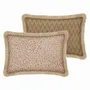 Garden textiles - Double sided cushion Maya Rose & Ecru x Rosita Olive & Rose - PALAIS SUSTAINABLE LUXURY