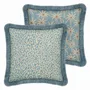 Tissus pour extérieurs - Coussin Réversible Maya Ice & Écru x Laura Ice & Écru - PALAIS SUSTAINABLE LUXURY