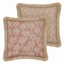 Tissus pour extérieurs - Coussin Réversible Laura Rose & Écru x Maya Rose & Écru - PALAIS SUSTAINABLE LUXURY