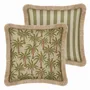 Garden textiles - Double sided cushion Laura Olive & Spice x Jackie Olive & Ecru - PALAIS SUSTAINABLE LUXURY