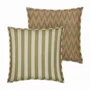 Garden textiles - Double sided cushion Jackie Olive & Ecru x Rosita Olive & Rose - PALAIS SUSTAINABLE LUXURY