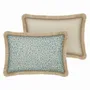 Tissus pour extérieurs - Coussin Maya Ice & Écru - PALAIS SUSTAINABLE LUXURY