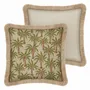 Tissus pour extérieurs - Coussin Laura Olive & Épices - PALAIS SUSTAINABLE LUXURY