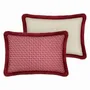 Garden textiles - Cushion Janis Bordeaux & Pink - PALAIS SUSTAINABLE LUXURY