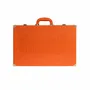 Leather goods - Orange Tangelo Backgammon Game - Large Vegan Alligator Leather - VIDO LUXURY BOARD GAMES