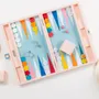 Leather goods - Backgammon Set Pink - Crocodile Vegan Leather - Medium - VIDO LUXURY BOARD GAMES