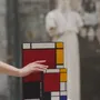 Decorative objects - Grand Book Clutch, Composition, Mondrian - OLYMPIA LE-TAN