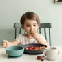Children's mealtime - Silicone Suction Bowl - 2 Pack Blue Abyss / Lagoon - EKOBO