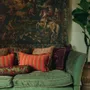 Coussins textile - Coussin Jackie Corail & Caramel - PALAIS SUSTAINABLE LUXURY