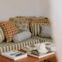 Garden textiles - Bolster Maya Ice & Ecru - PALAIS SUSTAINABLE LUXURY