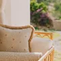 Garden textiles - Bolster Maya Sand & Ecru - PALAIS SUSTAINABLE LUXURY
