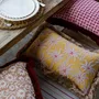 Garden textiles - Cushion Janis Bordeaux & Pink - PALAIS SUSTAINABLE LUXURY
