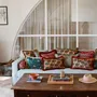 Tissus pour extérieurs - Coussin Laura Mousse & Caramel - PALAIS SUSTAINABLE LUXURY