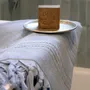 Bath towels - ORGANIC COTTON FOUTA - DOLCE - AZURINE Collection - KARAWAN AUTHENTIC