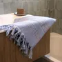 Bath towels - ORGANIC COTTON FOUTA - DOLCE - AZURINE Collection - KARAWAN AUTHENTIC
