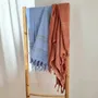 Bath towels - ORGANIC COTTON FOUTA - DOLCE - AZURINE Collection - KARAWAN AUTHENTIC