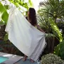 Bath towels - ORGANIC COTTON FOUTA - DOLCE COLLECTION - MOONSTONE COLOR - KARAWAN AUTHENTIC