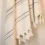 Bath towels - ORGANIC COTTON FOUTA - DOLCE COLLECTION - MOONSTONE COLOR - KARAWAN AUTHENTIC