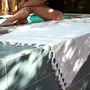 Bath towels - ORGANIC COTTON FOUTA - DOLCE COLLECTION - MOONSTONE COLOR - KARAWAN AUTHENTIC