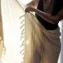 Bath towels - ORGANIC COTTON FOUTA - DOLCE COLLECTION - MOONSTONE COLOR - KARAWAN AUTHENTIC