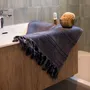 Serviettes de bain - FOUTA EN COTON BIOLOGIQUE - COLLECTION DOLCE - COULEUR ONYX - KARAWAN AUTHENTIC