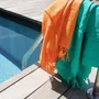 Serviettes de bain - FOUTA EN COTON BIOLOGIQUE - couleur LAGON - KARAWAN AUTHENTIC