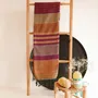 Bath towels - WOVEN ORGANIC COTTON TOWEL - EBENE - ARABESK color - KARAWAN AUTHENTIC