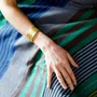 Serviettes de bain - FOUTA EN COTON BIOLOGIQUE - ÉBÈNE - couleur FOREST - KARAWAN AUTHENTIC