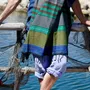 Serviettes de bain - FOUTA EN COTON BIOLOGIQUE - ÉBÈNE - couleur FOREST - KARAWAN AUTHENTIC