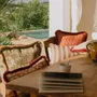 Garden textiles - Double sided cushion Laura Olive & Spice x Jackie Olive & Ecru - PALAIS SUSTAINABLE LUXURY