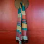 Serviettes de bain - FOUTA TISSÉE EN COTON BIOLOGIQUE - EBENE - couleur RED BLUE - KARAWAN AUTHENTIC