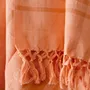 Serviettes de bain - FOUTA TISSÉE EN COTON BIOLOGIQUE - COLLECTION GARDEN - COULEUR CORAL - KARAWAN AUTHENTIC