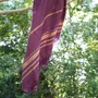 Bath towels - WOVEN ORGANIC COTTON FOUTA - GARDEN COLLECTION - PURPLE COLOR - KARAWAN AUTHENTIC