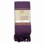 Bath towels - WOVEN ORGANIC COTTON FOUTA - GARDEN COLLECTION - PURPLE COLOR - KARAWAN AUTHENTIC