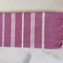 Serviettes de bain - FOUTA EN COTON BIOLOGIQUE - Collection HAMMAM - Couleur BORDEAUX - KARAWAN AUTHENTIC